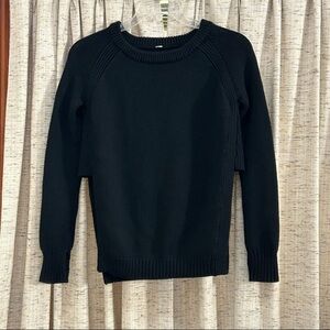 Lululemon Merino Wool Yin To You Side Slit Sweater - Black